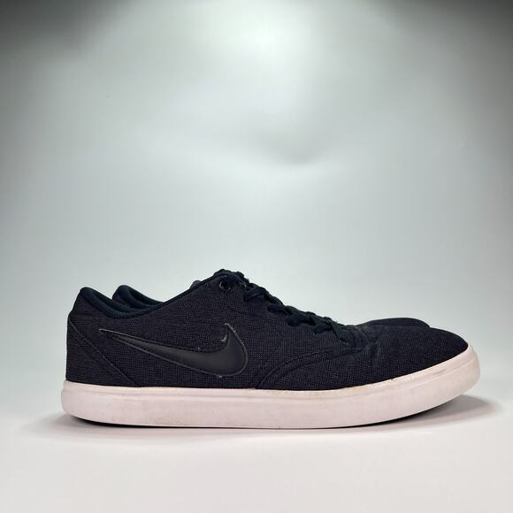 Nike SB Check Solarsoft Black Skate Board Shoes 843896-007 Men's Size 11.5 - Picture 1 of 10